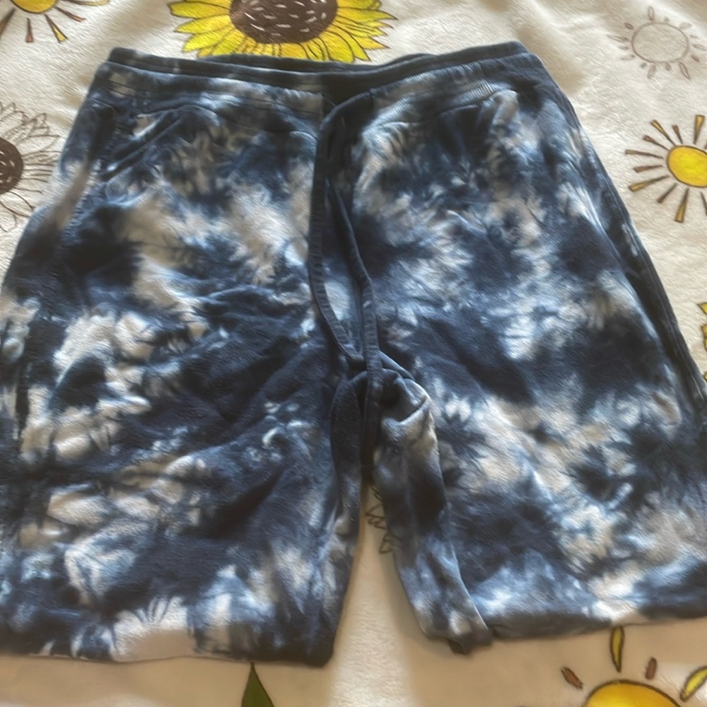 Jockey Blue & White Tye Dye Sweatpants